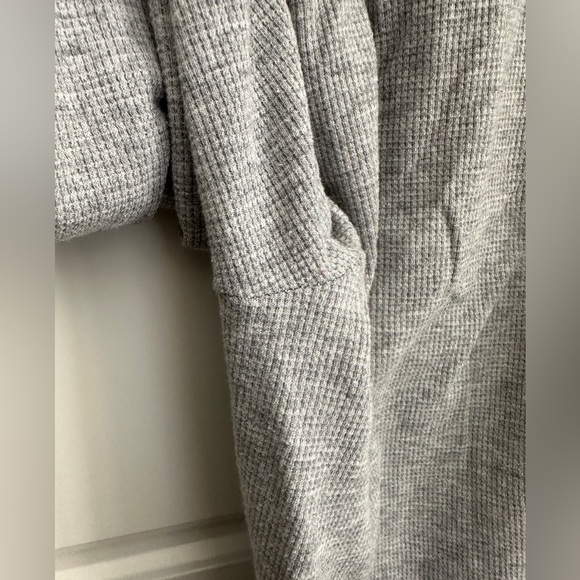 Aritzia Sunday Best Gray Flare Waffle Knit Pants - Picture 5 of 5